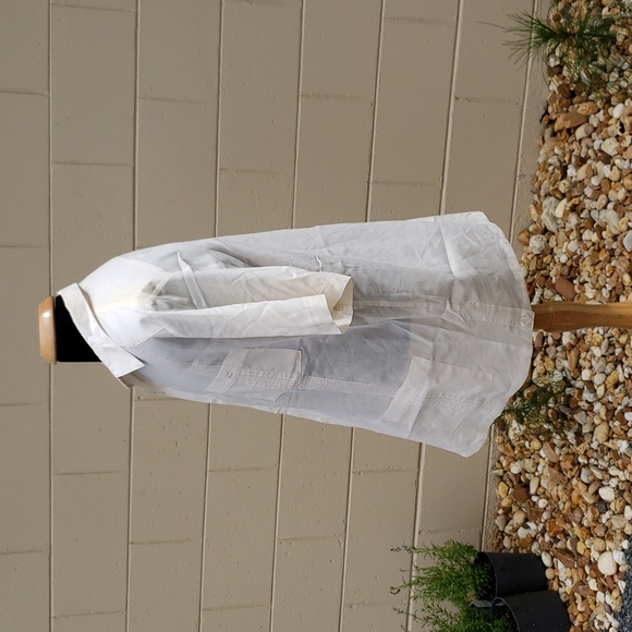 RARE VTG Ted Lapidus Paris Ivory Guayabera Pocket Shirt Mens XL Cuban Summer - Picture 2 of 10